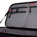 Pro Light Cineloader Medium camera bag with multiple zipped compartments and organizer pockets interior view