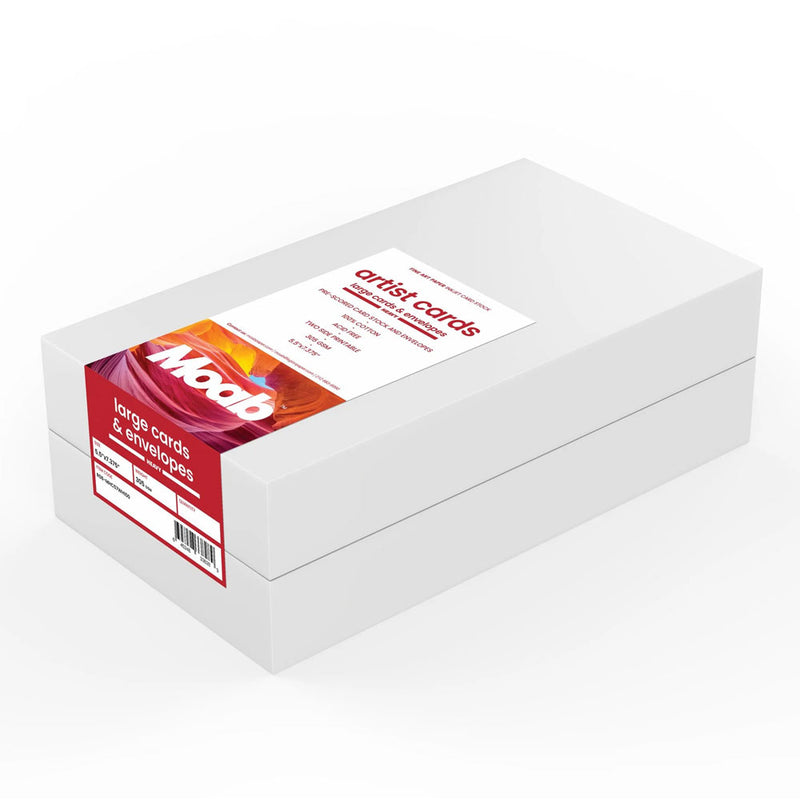 Moab 5x7" Bright 190gsm Artist Cards - 25 cards/envelopes
