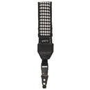 My Fave Wrist Strap black and white houndstooth pattern camera strap with side release buckle