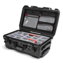 Nanuk 935 black waterproof hard case with dividers and lid organizer, retractable handle, and wheels for rugged travel protection
