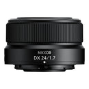 Nikon Nikkor Z DX 24mm f1.7 compact prime lens with wide aperture for APS-C cameras