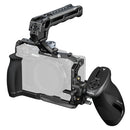 SmallRig Advanced Cage Kit for Nikon ZR with silicone-wrapped handle, side grip, HDMI and USB-C cable clamps, and multiple mounting points.