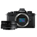 Nikon Zfc mirrorless camera with DX 16-50mm f3.5-6.3 lens, retro design, 20.9MP sensor, and compact body