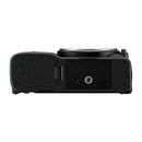 bottom view of Nikon ZR Body camera showing battery compartment and tripod mount plate