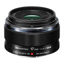 OM System M.Zuiko 17mm f1.8 II wide-angle splashproof camera lens with fast aperture and high-resolution optics