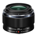 OM System M.Zuiko 25mm f1.8 II splash-proof compact camera lens with sharp image quality and beautiful bokeh