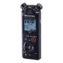 OM System LS-P5 compact linear PCM audio recorder with 3 microphones and Bluetooth control