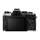 OM System OM-5 Mark II mirrorless camera back view with LCD screen and control buttons
