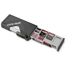 Optex Black Card Keeper multi-slot CFexpress and SD card reader with USB-C and protective metal case