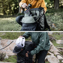 PGYTECH Focux 25L Backpack with customizable dividers, top access for lenses, mountaineering harness, breathable straps, and splashproof HyperGuard material for photographers