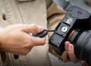 PGYTECH camera shoulder strap with quick connector and padded ergonomic design for secure and comfortable use
