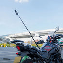 PGYTECH 96cm extendable selfie stick attached to Suzuki motorcycle for wide-angle shots