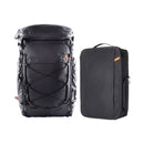 PGYTECH OnePro Flex 40L black backpack with camera insert bag for versatile photography and outdoor use