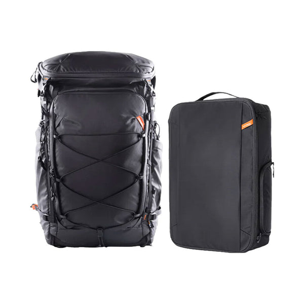 PGYTECH OnePro Flex 40L black backpack with camera insert bag for versatile photography and outdoor use