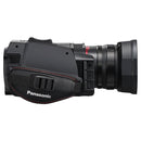 Panasonic HC-X1200 4K camcorder with 25mm wide-angle lens and 24x optical zoom