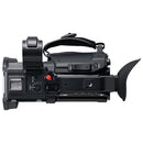 Panasonic HC-X2100 compact 4K60p camcorder with detachable handle and tiltable viewfinder