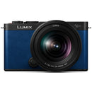 LUMIX S9 compact full frame mirrorless camera with 20-60mm lens and sleek blue design