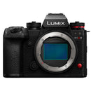 Panasonic LUMIX S1RII mirrorless camera with 44.3MP sensor and high-performance imaging features.