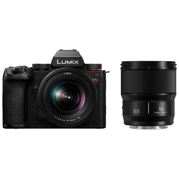 Panasonic LUMIX S5II with S 20-60mm f3.5-5.6 & S 50mm f1.8