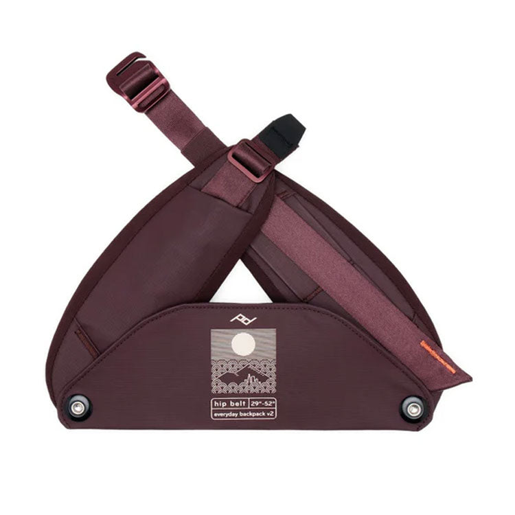 Peak Design Everyday Hip Belt padded adjustable support for Everyday Backpack v2 in burgundy