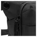 Close-up of black Peak Design Everyday Sling V3 3L showing durable fabric and zipper detail