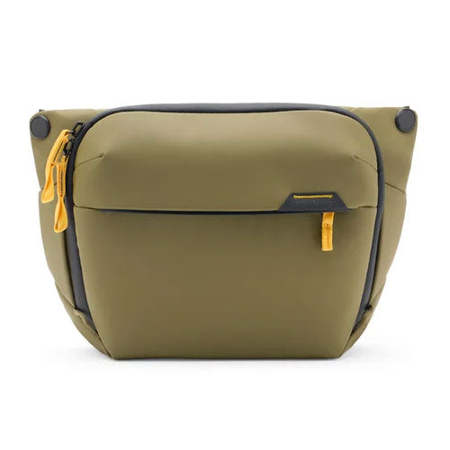 Peak Design Everyday Sling V3 6L minimalist olive green crossbody bag with adjustable padded strap and weather-resistant material