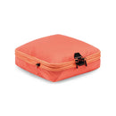 Peak Design Packing Cube Medium in coral color with compressible design and tear-away zipper for easy access