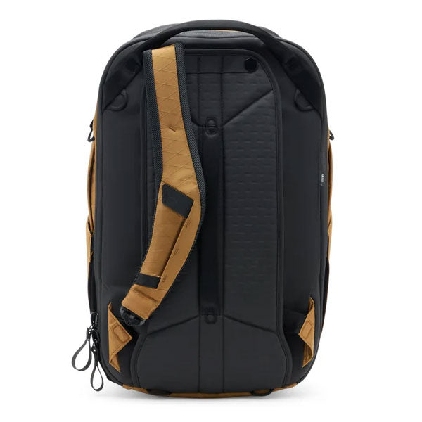 Peak Design Travel Backpack 30L with weatherproof recycled nylon, padded straps, and multiple access points for travel and everyday use