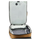 open brown and gray Peak Design Travel Backpack 30L with spacious interior and organized compartments