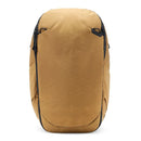 Peak Design Travel Backpack 30L in tan weatherproof nylon with expandable design and padded laptop sleeves