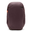 Peak Design Travel Backpack 30L in burgundy with sleek weatherproof design and multiple access points for travel and everyday use