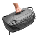 Peak Design Travel Backpack 45L black weatherproof carry-on bag with multiple access points and expandable compartments