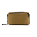 Peak Design Wash Pouch in Coyote X-Pac fabric, eco-friendly toiletry bag with sleek, functional design