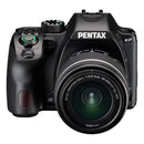Pentax KF DSLR camera with 18-55mm f3.5-5.6 AL WR lens front view compact weather-resistant body