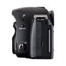 Side view of Pentax KF Body camera with textured grip and control buttons