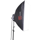 PhotoRepublik Softbox 80x120cm studio light modifier with collapsible design and soft light diffusion
