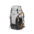 LowePro PhotoSport Backpack PRO 55L AW III gray and black durable camera backpack with orange straps for professional outdoor photography