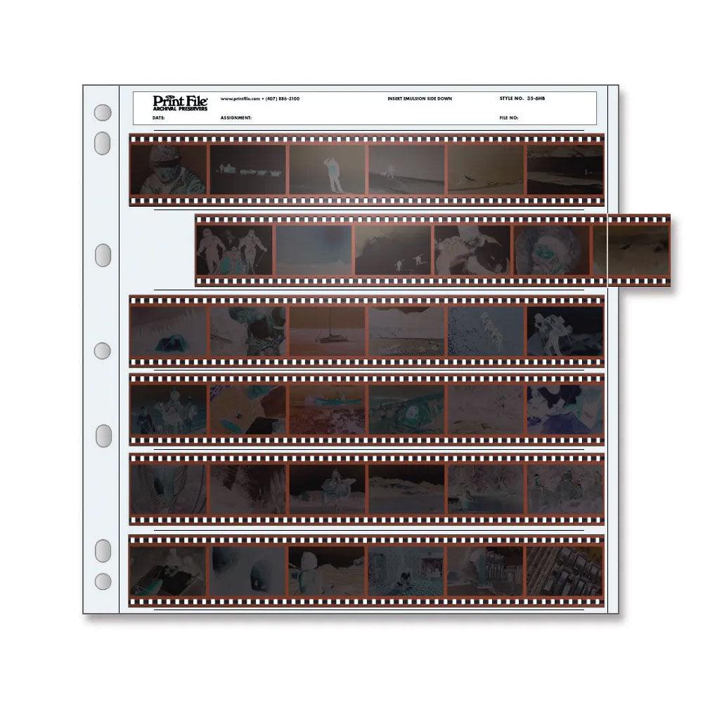 Print File 35-6HB Negative Pages - 100 Pages