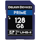 Delkin Prime 128GB SDXC II UHS-II memory card for Re-Fuel LP-E6 Kit bundle