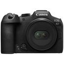 Canon EOS R7 camera with RF-S 7.8mm f4 STM dual fisheye lens for 3D VR photography and videography