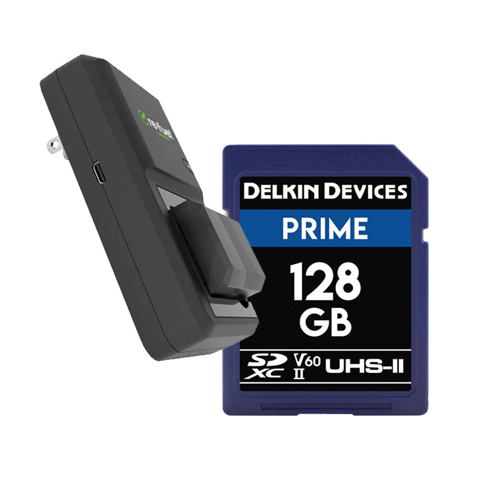 Re-Fuel NP-FW50 Kit and Delkin Prime 128GB SD Memory Card