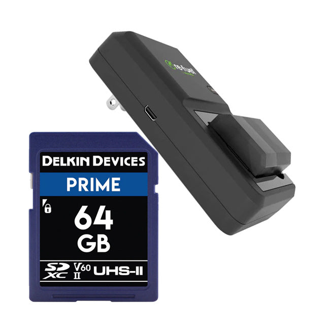 Re-Fuel NP-FZ100 Battery and Charger Kit with Delkin Prime 64GB SD Memory Card