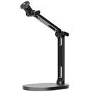 Rode DS2 compact desktop studio arm with weighted base and dual pivot points for microphone and camera mounting