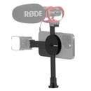 Rode Magnetic Mount with microphone and light attached to smartphone for mobile videography