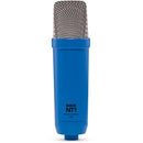 Rode NT-1 Signature Series studio condenser microphone in blue with low noise and high SPL handling