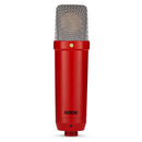 Rode NT-1 Signature Series red condenser studio microphone with low noise and high SPL handling