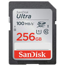 SanDisk Ultra 256GB SDXC memory card with 100MB/s speed, UHS-I, waterproof and shockproof