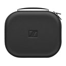 Compact black carrying case for Sennheiser HD 490 PRO studio headphones with zipper and handle