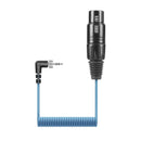Sennheiser KA-600 coiled audio cable with female XLR to 3.5mm locking stereo minijack