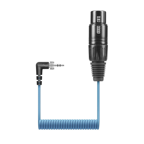 Sennheiser KA-600 coiled audio cable with female XLR to 3.5mm locking stereo minijack